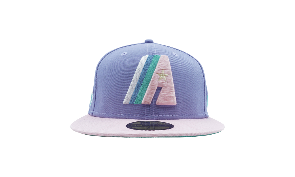 59FIFTY Houston Astros 1986 The Astrodome Fitted Hat Lavender / Pink / Teal - Under Brim NE1082