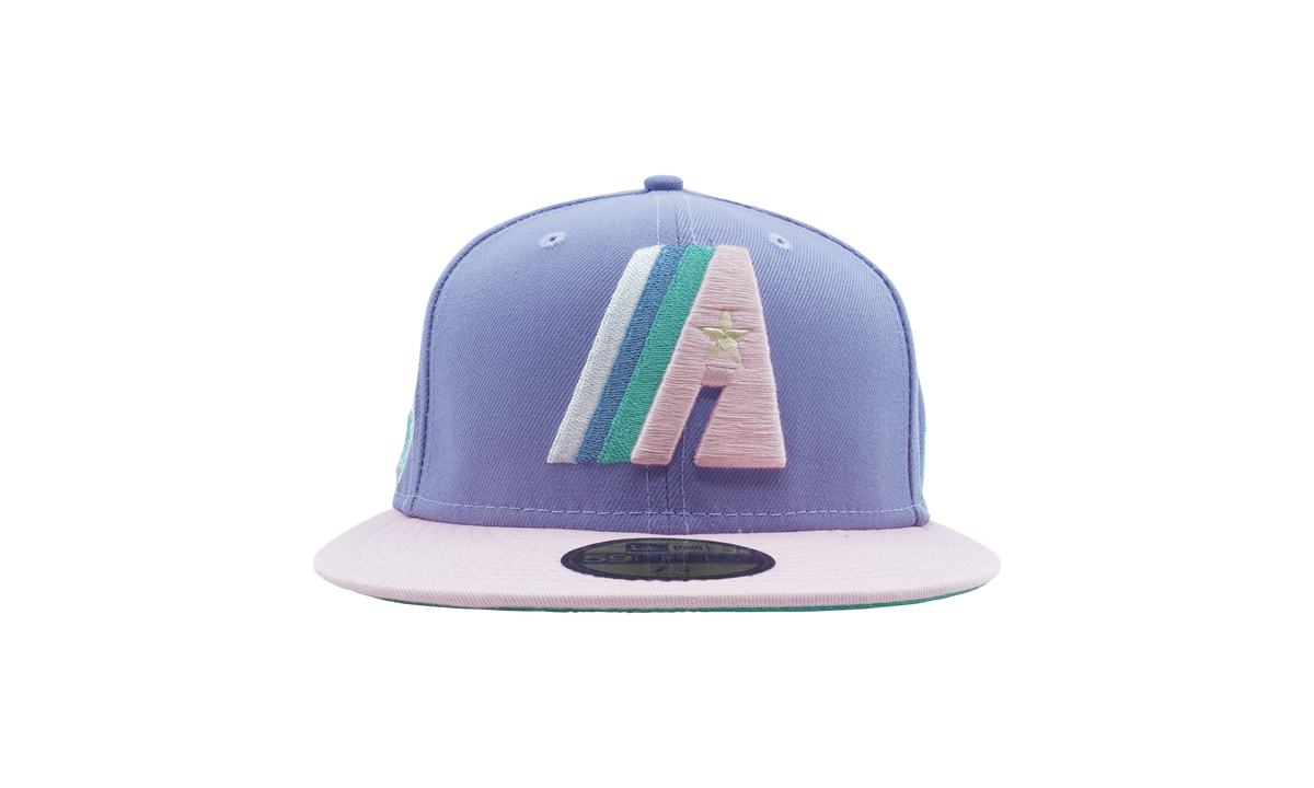 59FIFTY Houston Astros 1986 The Astrodome Fitted Hat Lavender / Pink / Teal - Under Brim NE1082