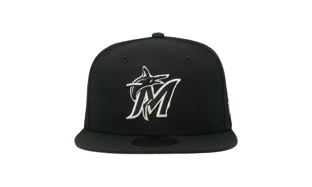 59FIFTY Miami Marlins Authentic Fitted Hat Black NE702