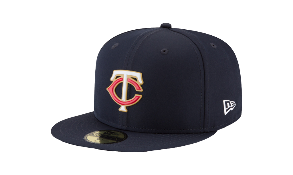 59FIFTY Minnesota Twins Authentic BP Fitted Hat Navy / Black - Top Button NE653