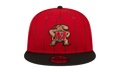 9FIFTY Maryland Terrapins Pinstripes Vintage E1 Snapback Hat Red / Black - Brim / Gray - Under Brim NE869