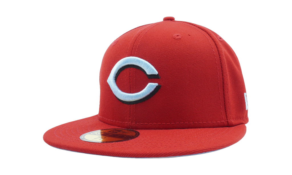59FIFTY Cincinnati Reds 1990 World Series Cloud Under Fitted Hat Scarlet / Sky Blue Cloud - Under Brim NE810