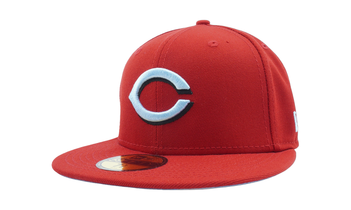 59FIFTY Cincinnati Reds 1990 World Series Cloud Under Fitted Hat Scarlet / Sky Blue Cloud - Under Brim NE810