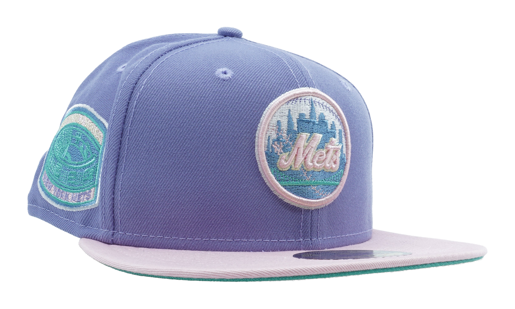 59FIFTY New York Mets 1969 World Series Fitted Hat Lavender / Pink - Brim / Sky Blue - Under Brim NE1085
