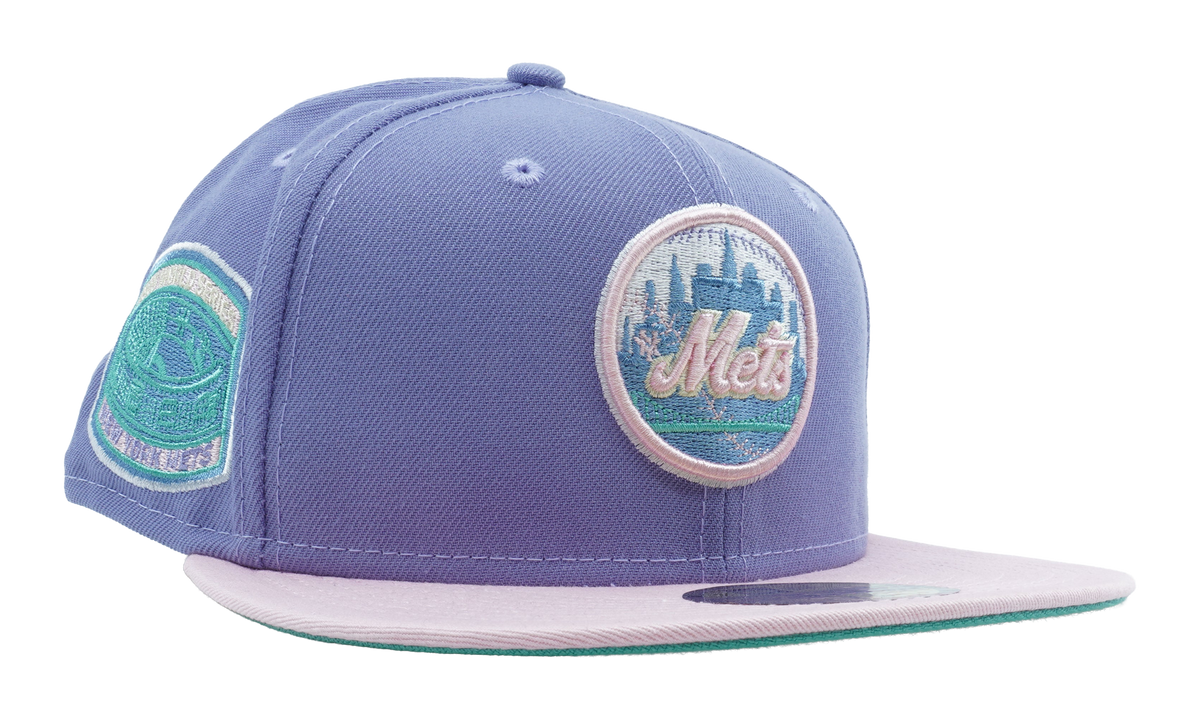 59FIFTY New York Mets 1969 World Series Fitted Hat Lavender / Pink - Brim / Sky Blue - Under Brim NE1085