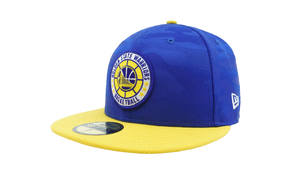 59FIFTY Golden State Warriors 2018 Tip-Off Fitted Hat Blue / Yellow - Brim NE675