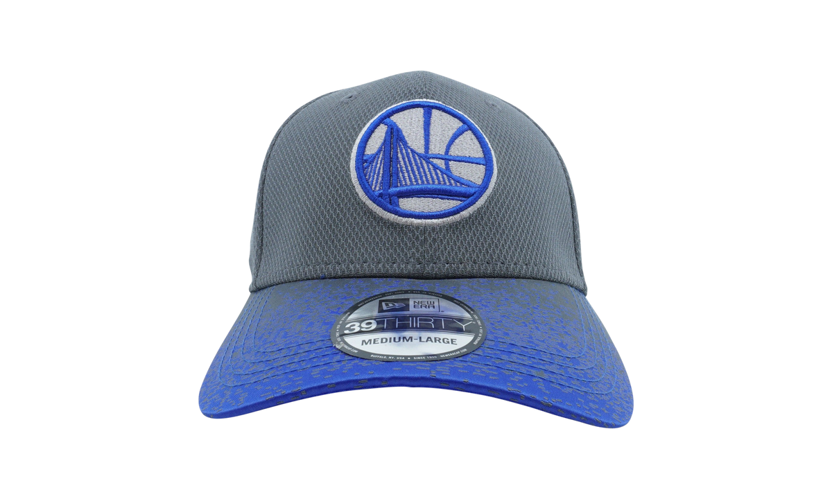 39THIRTY Golden State Warriors Visor Blur Fitted Hat Grey / Blue Gradient - Visor NE1153