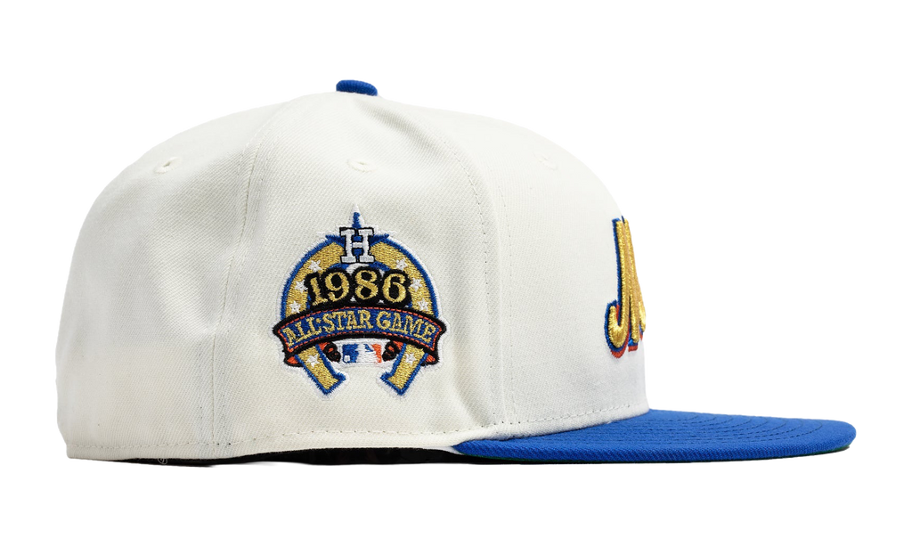 59FIFTY New York Mets 1986 All Star Game Patch Fitted Hat White - Blue Visor NE547