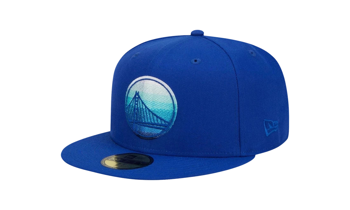 59FIFTY Golden State Warriors Gradient Fitted Hat Royal Blue / Beige - Under Brim NE926