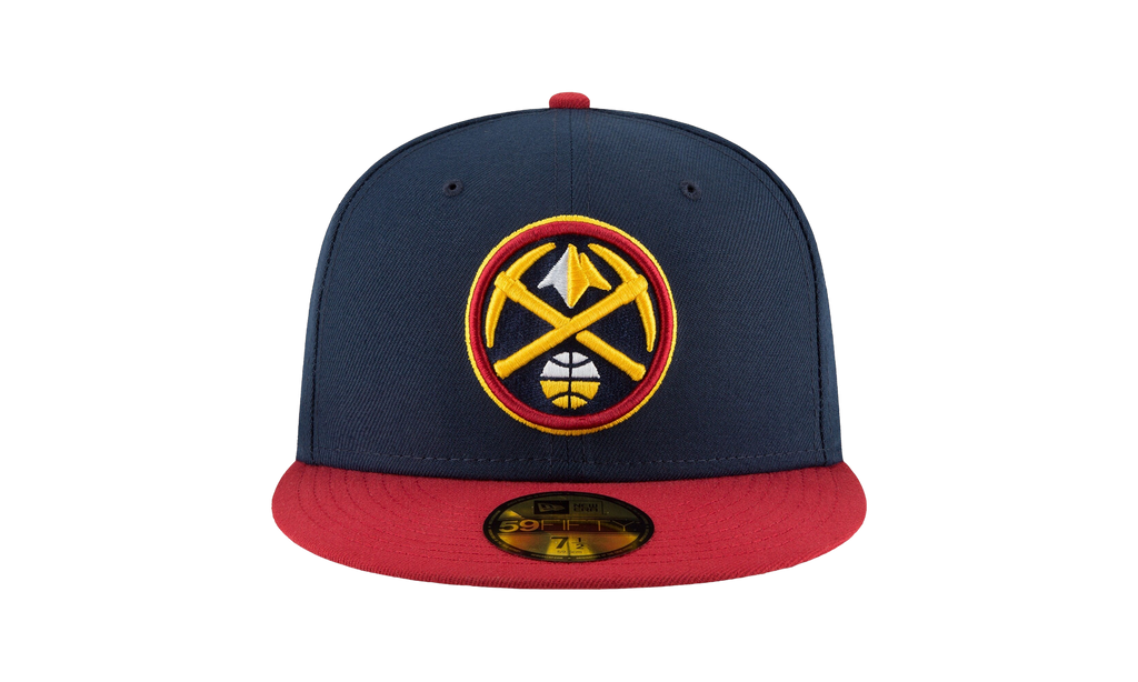 59FIFTY Denver Nuggets Finals Champ Fitted Hat Navy / Red - Visor NE752