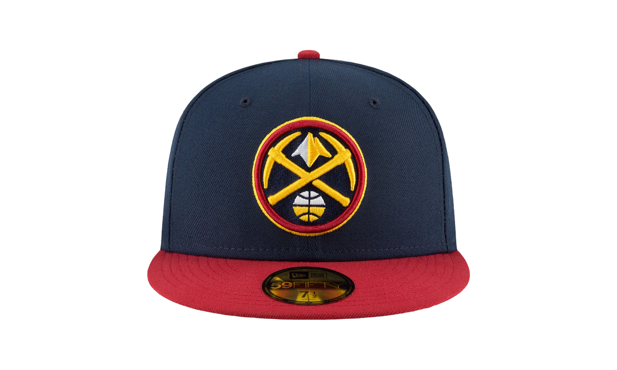 59FIFTY Denver Nuggets Finals Champ Fitted Hat Navy / Red - Visor NE752