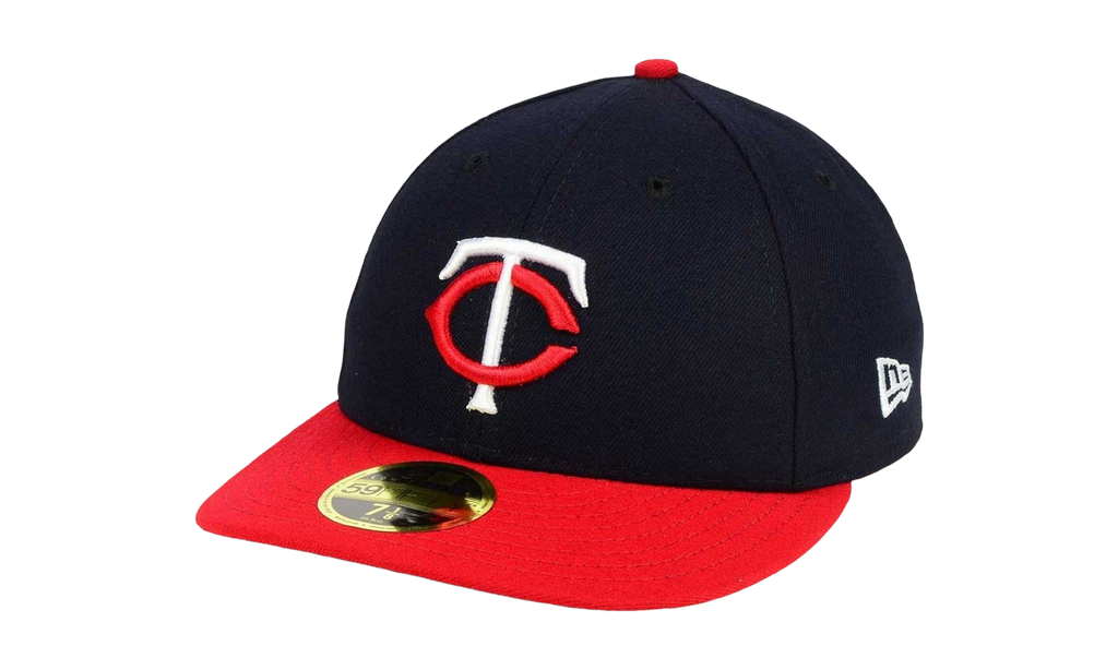 59FIFTY Minnesota Twins Low Profile Authentic Collection Fitted Hat Black / Red - Brim NE978