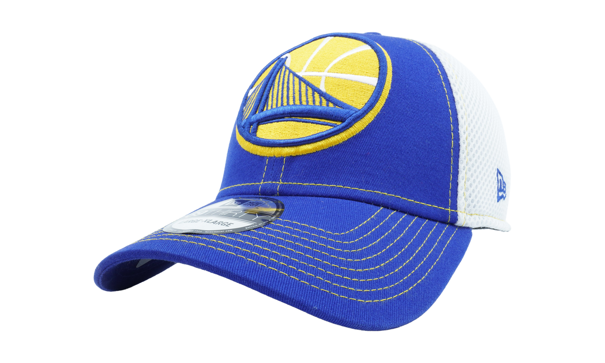 39THIRTY Golden State Warriors Mega Team Neo Flex Fit Hat Blue / White NE1145