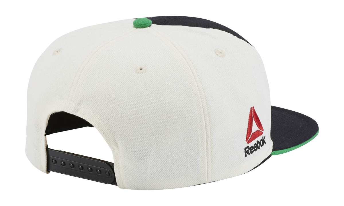 UFC Flat Brim Snapback Hat Black / Green / Cream VX22Z BKG UUFC
