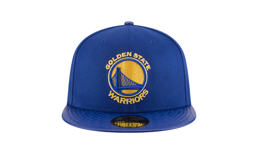 59FIFTY Golden State Warriors Trophy Champ Fitted Hat Blue / Yellow - Under Brim NE599