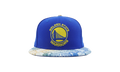 9FIFTY Golden State Warriors Visor Craze Snapback Hat Blue / Craze Pattern - Brim NE575