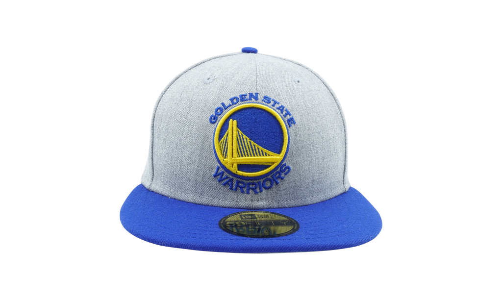 59FIFTY Golden State Warriors Heather Action Fitted Hat Heather Grey / Blue / Grey - Under Brim NE1118