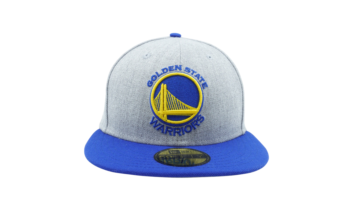 59FIFTY Golden State Warriors Heather Action Fitted Hat Heather Grey / Blue / Grey - Under Brim NE1118