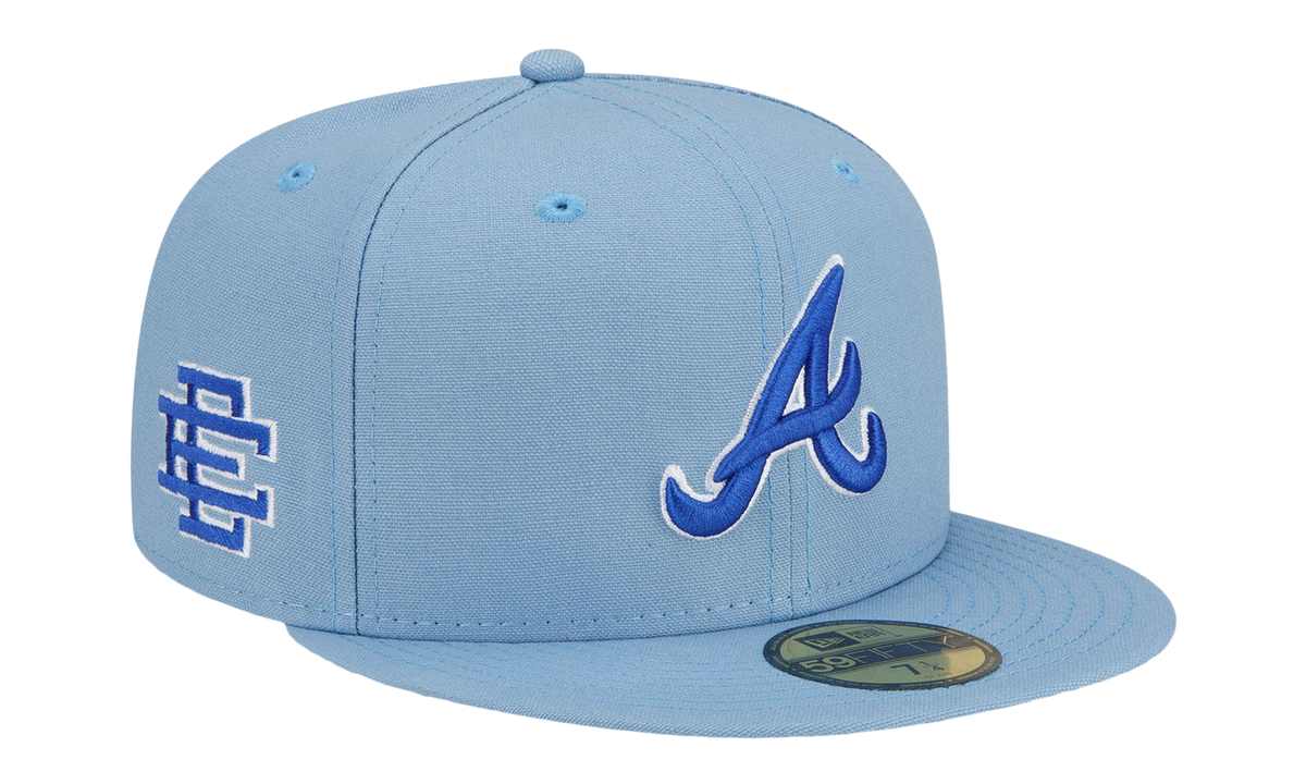 59FIFTY MLB ATLANTA BRAVES FITTED HAT ERIC EMANUEL - Light Blue EE433