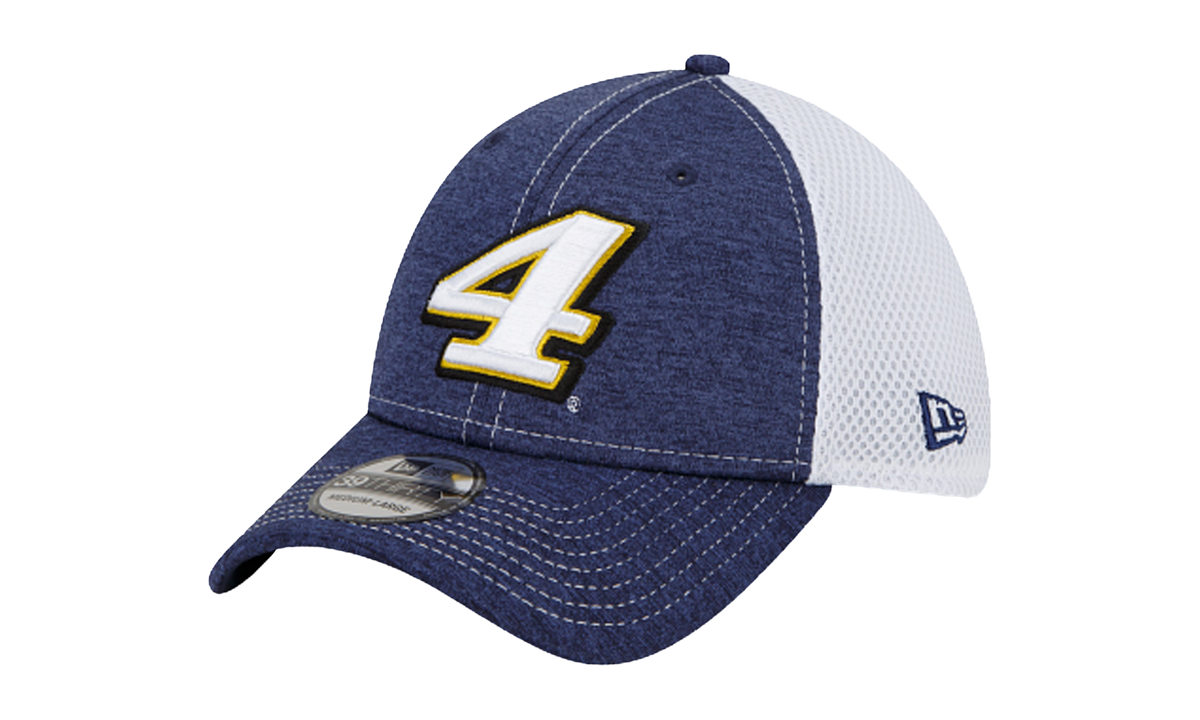 39THIRTY Kevin Harvick Mega Team Neo Flex Fit Hat Navy Blue Heather and White NE739