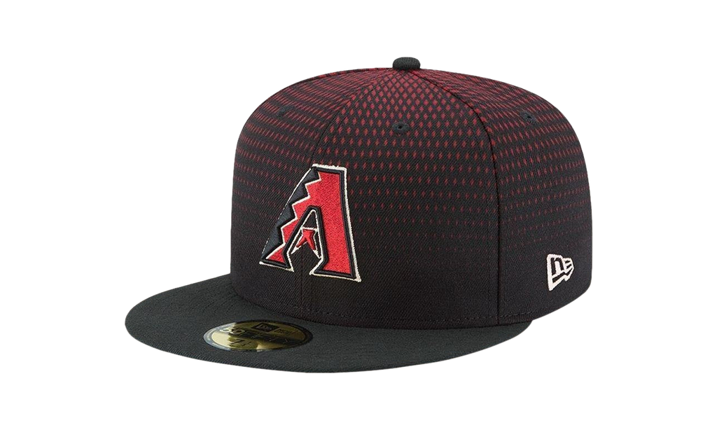 59FIFTY Arizona Diamondbacks 2017 Low Profile Authentic Fitted Hat Red Diamond Pattern / Black - Brim NE626