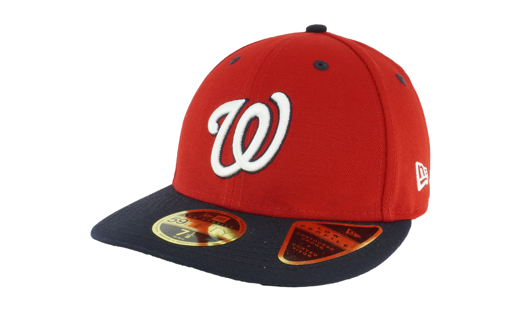 59FIFTY Washington Nationals Low Profile Authentic Fitted Hat Red / Black - Brim NE976