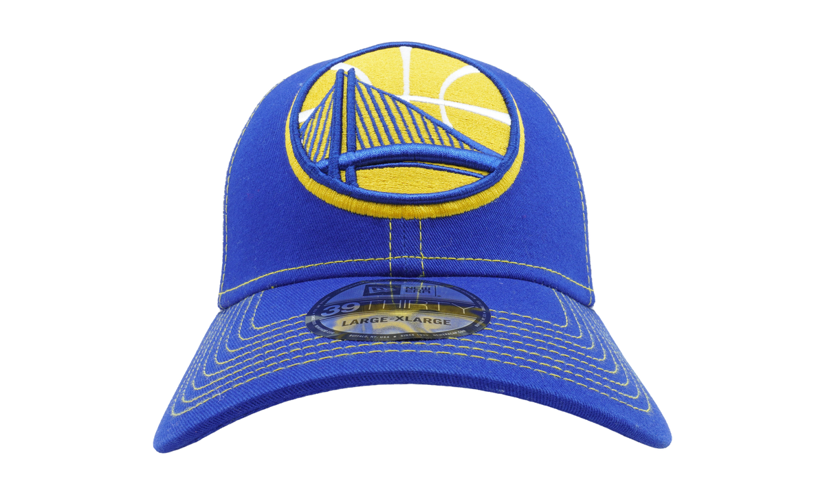 39THIRTY Golden State Warriors Mega Team Neo Flex Fit Hat Blue / White NE1145