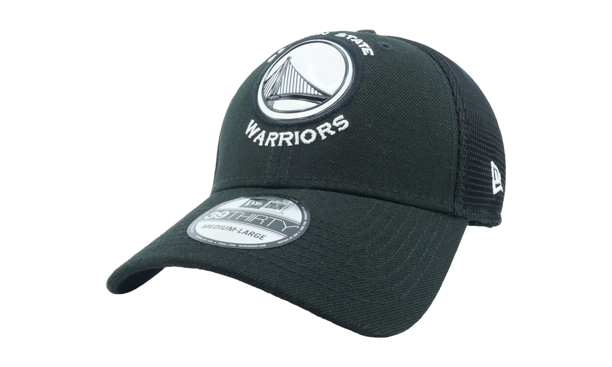 39THIRTY Golden State Warriors Fan Mesh Fitted Hat Charcoal Heather NE684