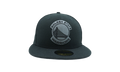 59FIFTY Golden State Warriors Hexshine Logo Fitted Hat Charcoal / Grey - Under Brim NE1131