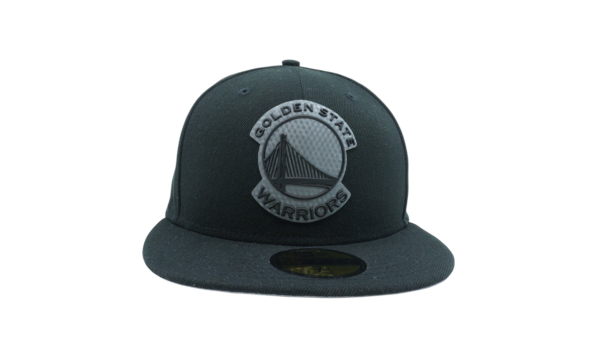 59FIFTY Golden State Warriors Hexshine Logo Fitted Hat Charcoal / Grey - Under Brim NE1131