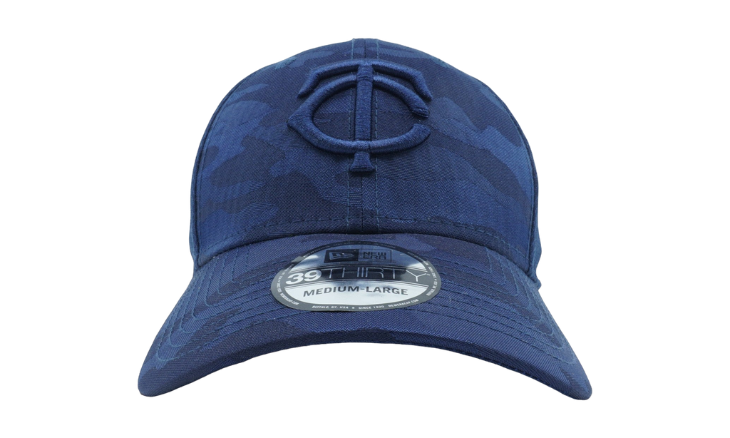 39THIRTY Minnesota Twins Tonal Camo Stretch Fit Hat Black / Red - Stitch NE758