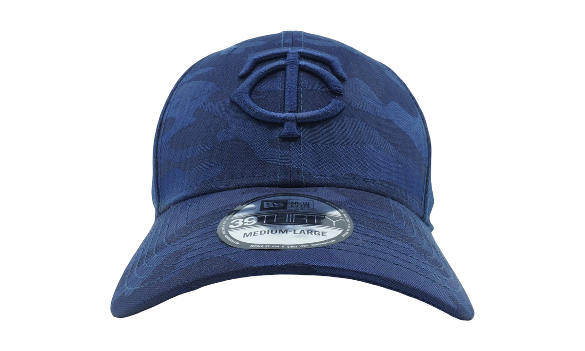 39THIRTY Minnesota Twins Tonal Camo Stretch Fit Hat Black / Red - Stitch NE758