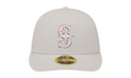 59FIFTY Seattle Mariners Mother's Day Low Profile Fitted Hat Khaki / Pink - Under Brim NE899