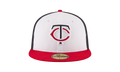 59FIFTY Minnesota Twins Diamond Era Fitted Hat White and Black / Red - Brim NE577
