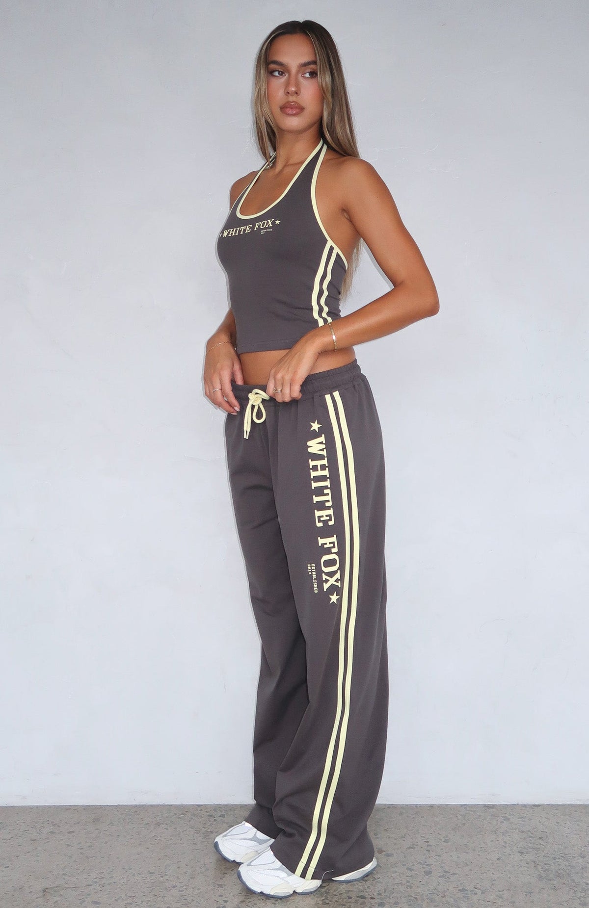 Star Of The Night Track Pants Charcoal