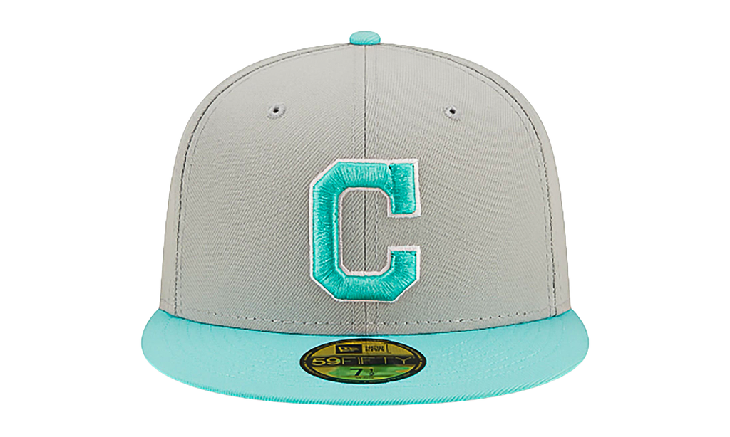 59FIFTY Cleveland Guardians Authentic Fitted Hat Grey / Teal - Visor NE795
