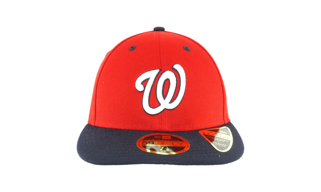 59FIFTY Washington Nationals Low Profile Authentic Fitted Hat Red / Black - Brim NE976