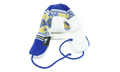 Golden State Warriors Festive Trapper Beanie Blue / White / Yellow NE1137