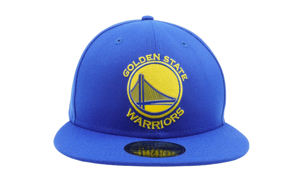 59FIFTY Golden State Warriors Metal Logo Fitted Hat Royal Blue / Grey - Under Brim NE688