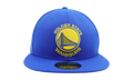 59FIFTY Golden State Warriors Metal Logo Fitted Hat Royal Blue / Grey - Under Brim NE688