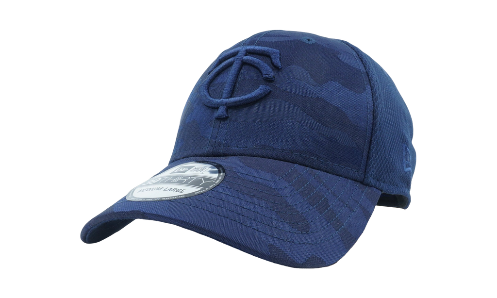 39THIRTY Minnesota Twins Tonal Camo Stretch Fit Hat Black / Red - Stitch NE758
