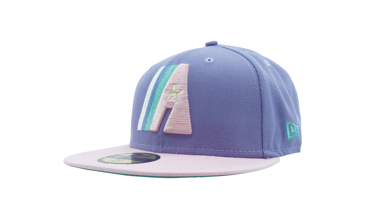 59FIFTY Houston Astros 1986 The Astrodome Fitted Hat Lavender / Pink / Teal - Under Brim NE1082