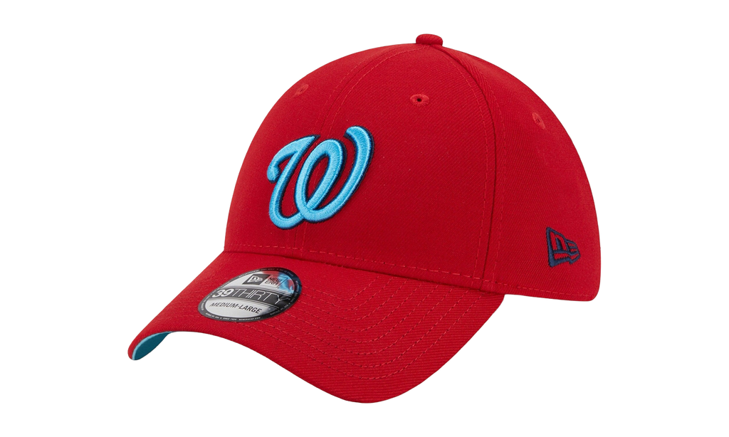 39THIRTY Washington Nationals Father's Day Flex Fit Hat Red / Sku Blue - Under Brim NE896