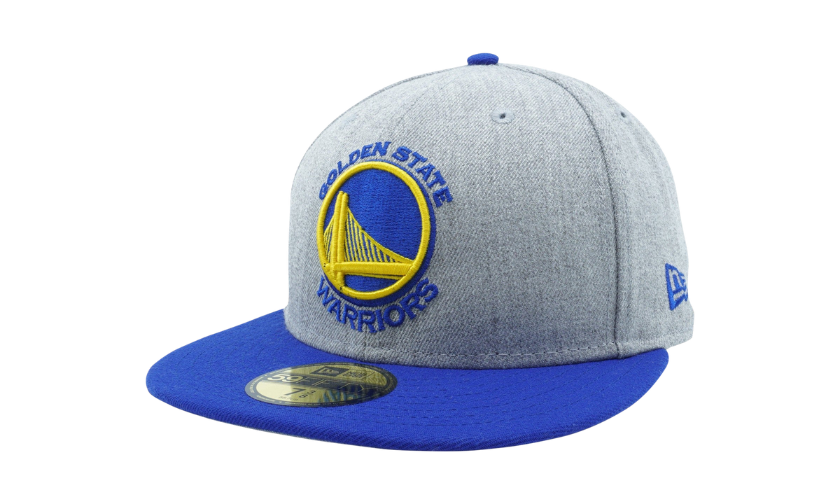 59FIFTY Golden State Warriors Heather Action Fitted Hat Heather Grey / Blue / Grey - Under Brim NE1118