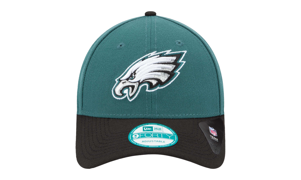 9FORTY Philadelphia Eagles Strapback Hat Teal / Brown - Brim NE573