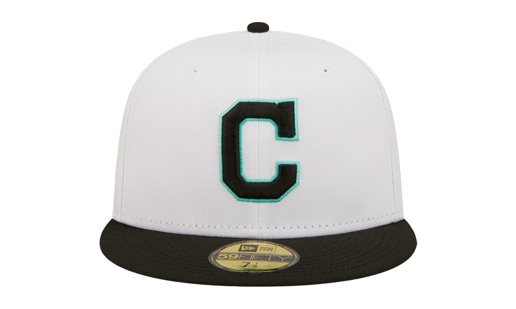 59FIFTY Cleveland Guardians Authentic Fitted Hat White / Black - Visor NE796