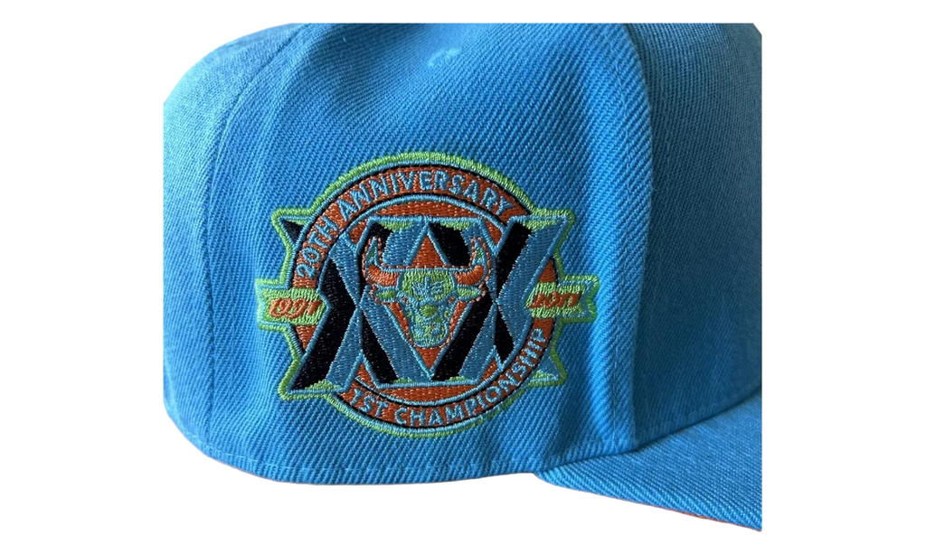 NBA Hardwood Classics Mystery Van Fitted Cap Chicago Bulls - Blue 6HSFSH21338 CBUBLUE