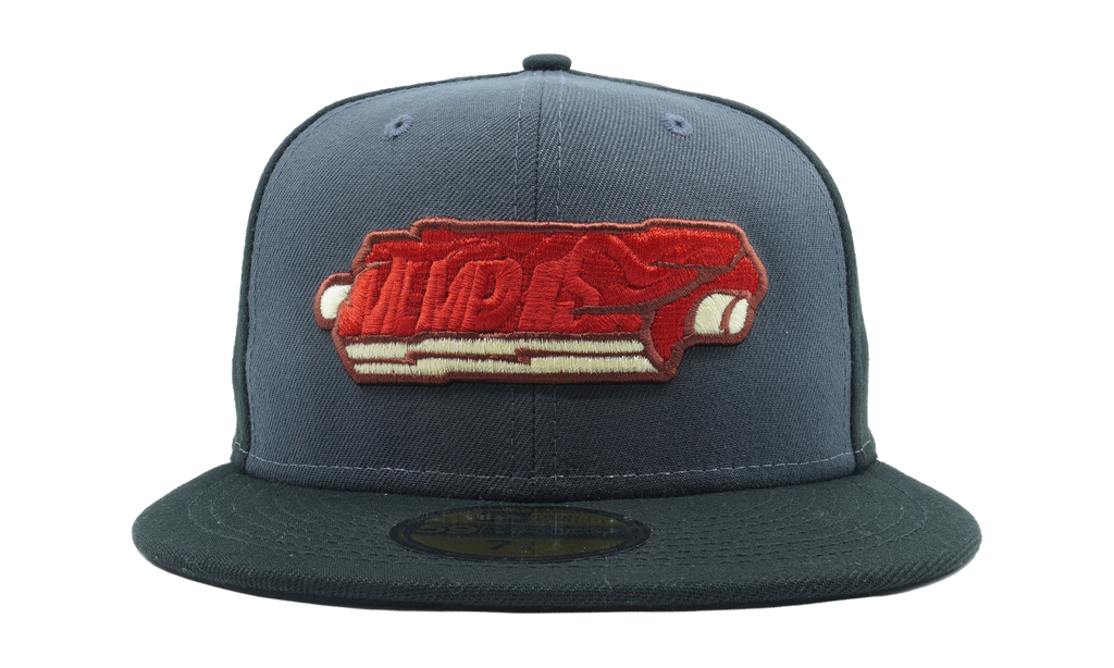 59FIFTY Memphis Redbirds Theme Night 'Ribs Wet Rub' Fitted Hat Graphite / Dark Green - Brim NE778