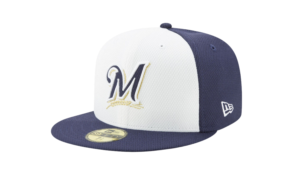 59FIFTY Milwaukee Brewers Diamond Era Fitted Hat White and Purple / Purple - Brim NE578
