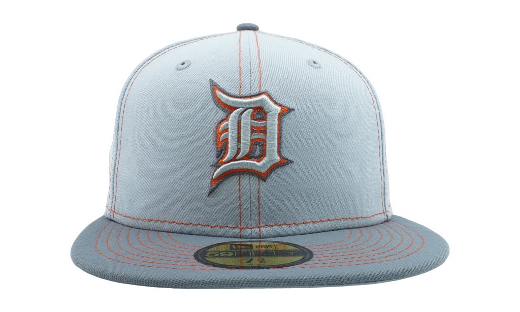 59FIFTY Detroit Tigers Gray Pop Fitted Hat Gray / Orange - Stitch NE880